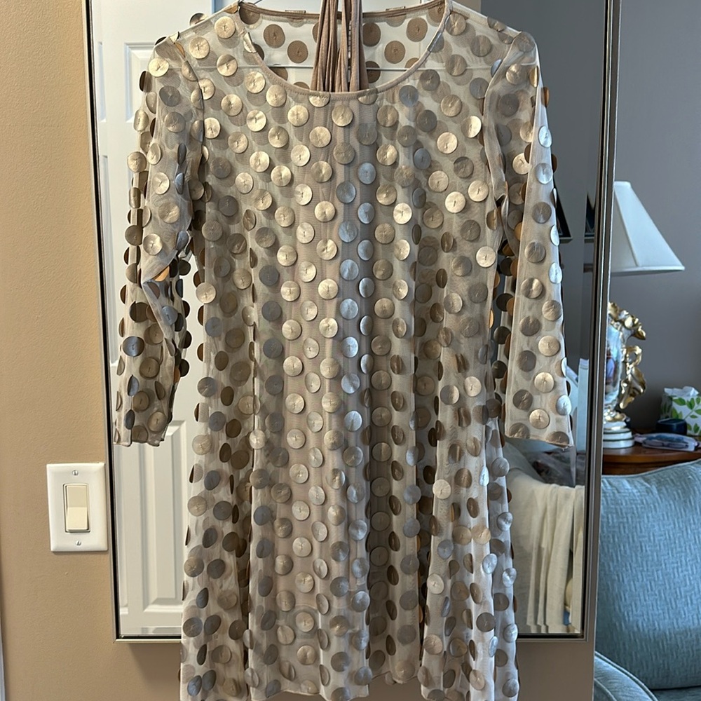 Staples evening mini dress with camisole